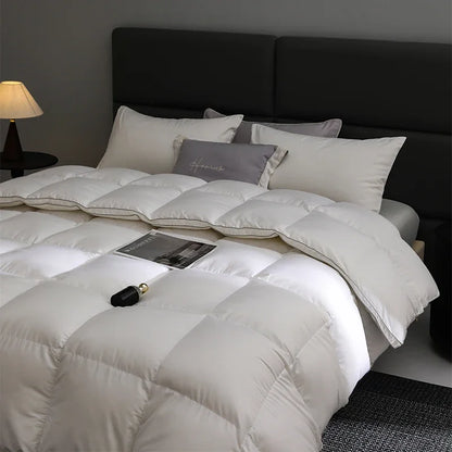 Queen Size 4-Season Down Duvet: 95% Hungarian Goose Down, Hotel Luxury, 220x240cm