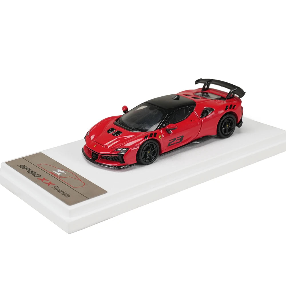 1:64 Diecast Alloy Supercar Model SF90-Style High-Simulation Mini Vehicle New Arrival Collectible Display Gift Toy