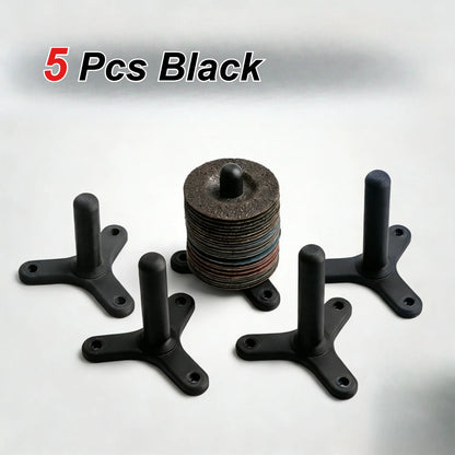 5-Piece Wall Mounted Bracket Suitable for 125mm Angle Grinder | Compact Tool Storage Grinder Bracket for Garage Workshop
