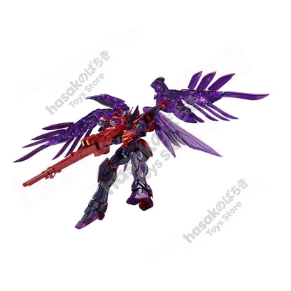 Fast Shipping Bandai Anime MG Wing Gundam Zero EW [Contrast Color/Light Purple Heart] Original Action Figure Children's Toy