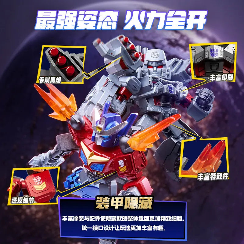 Blokees Transformers Galaxy Version 8 Beast Wars Lio Convoy Galvatron Magmatron Action Figure Assembly Model Toy Birthday Gift