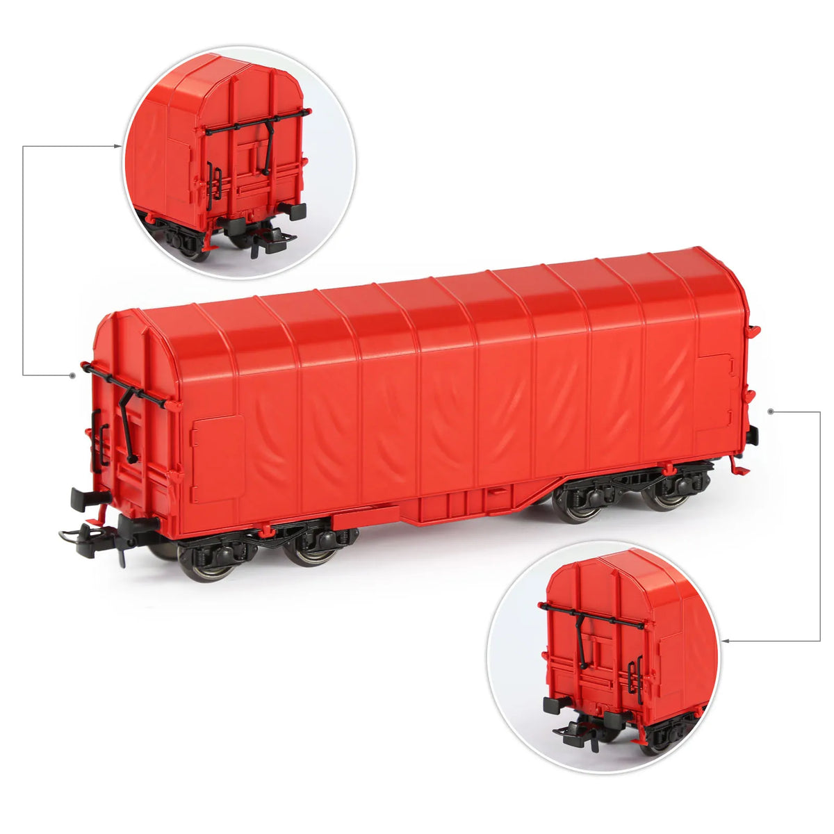 C8762 Evemodel Model Trains HO Scale 1:87 Covered Coil Wagon Freight Car