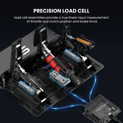 SIMSONN PRO X Ultra Sim Racing Pedals Pressure Sensor Pedal PC Racing Simulator Pedals Support VAM Series Vibration Motor