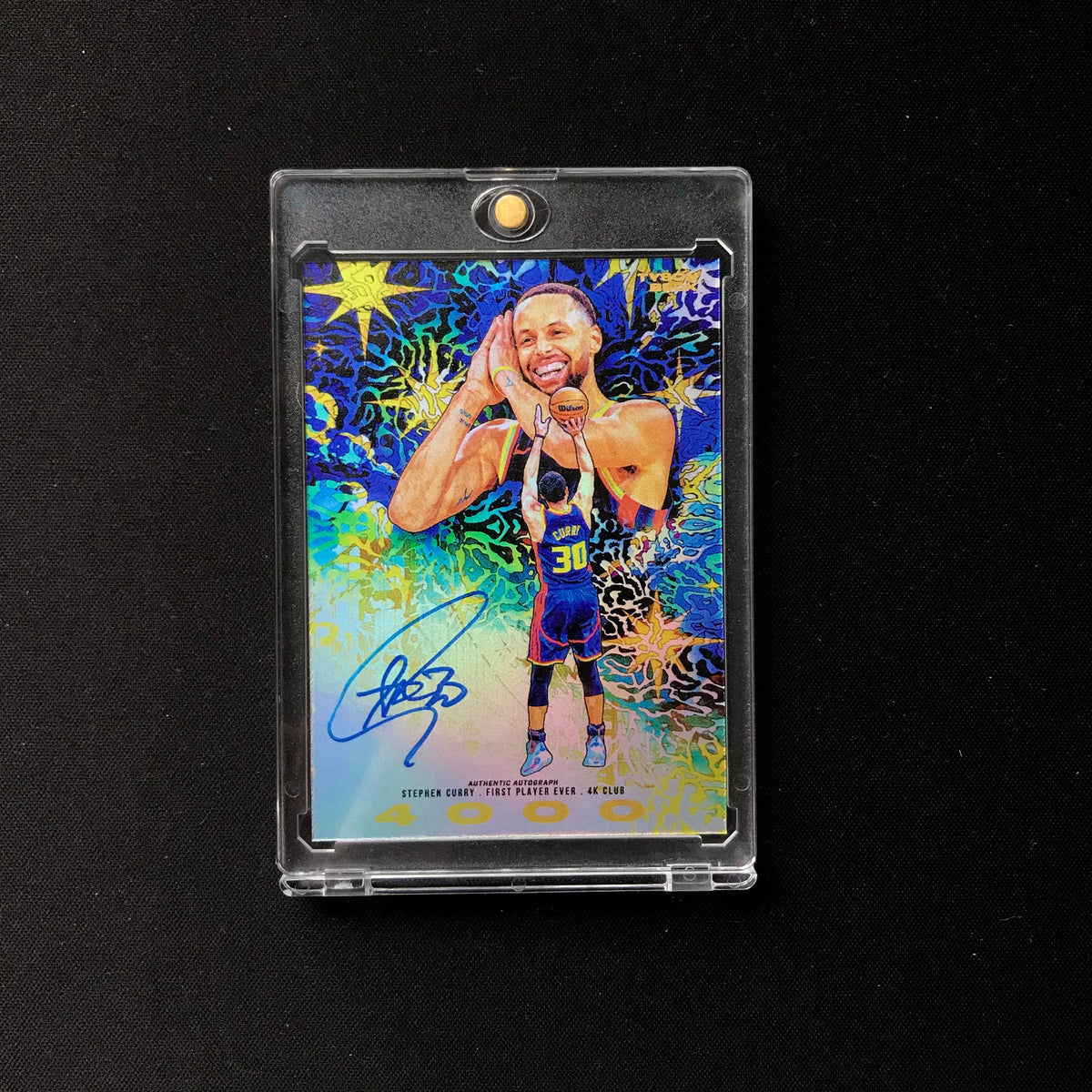 2024-25 DIY Tyson Beck Artist Series Signature Card Warriors Curry Reprinted Signature Self-Made Card Refraction Collectibles