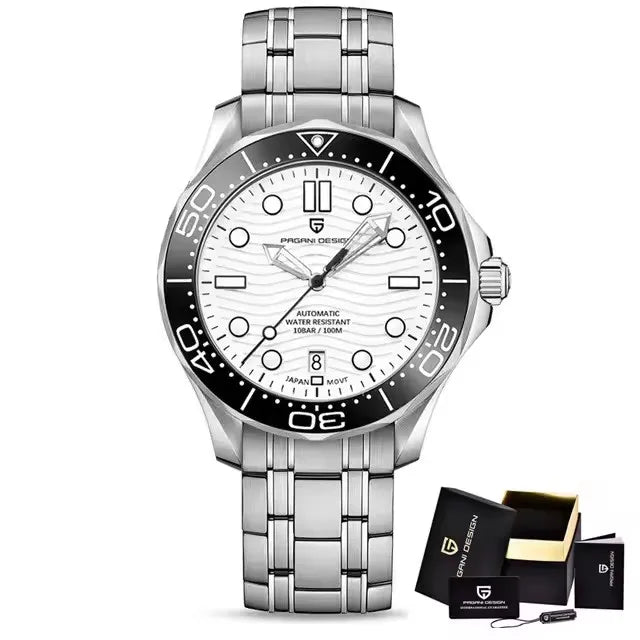 PAGANI DESIGN 2025 New Diving Men's Watches Luxury NH35 Automatic Watch For Man Mechanical Wristwatches AR Sapphire Waterproof