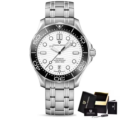 PAGANI DESIGN 2025 New Diving Men's Watches Luxury NH35 Automatic Watch For Man Mechanical Wristwatches AR Sapphire Waterproof