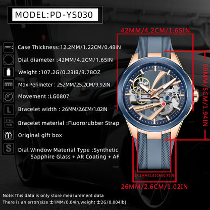 PAGANI DESIGN Hollow Men's Watches 2026 Luxury Tourbillon Mechanical Automatic Watch Men AR Sapphire Waterproof Luminous Clock