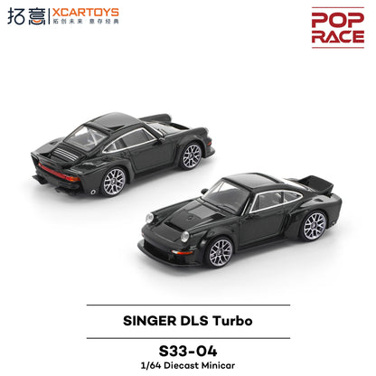 XCARTOYS POP RACE 1/64 Porsche 992 Stinger GTR SINGER 964 SINGER DLS Turbo Study RWB 997 Cars Alloy Diecast Model Kids Toys Boys
