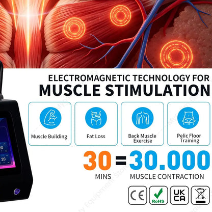HI‑EMT Electromagnetic Muscle Stimulator MYOslim Machine Body Sculpt Butt Lifting Skin Tightening Beauty Device