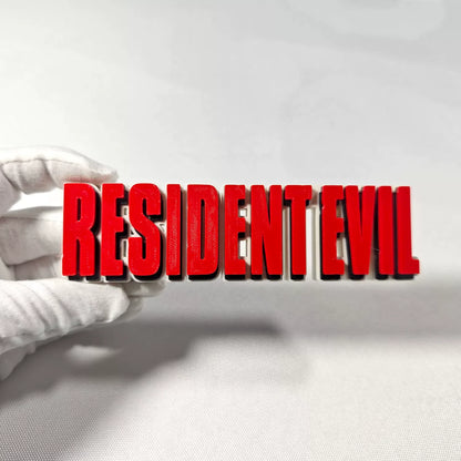 Resident Evil Magnetic Logo Stand Fridge Sticker 3d Desktop Ornament Umbrella Corporation Game Display Decor For Adult Game Fans