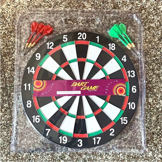 Multi-specification grid double-sided dart board, suitable for home and outdoor entertainment, lightweight and easy to carry, comes with darts