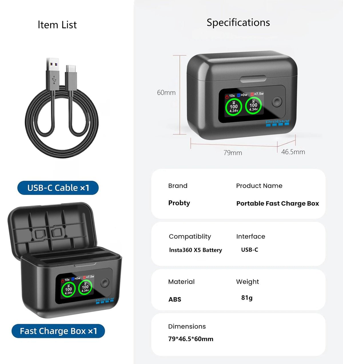 For Insta360 X5 Battery 2850mAh And LCD Dual ChannelFast Charger Hub Power Accessories For Insta 360 ONE X 5 Action Camera