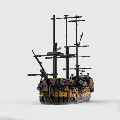 4115pcs MOC HMS Euthyphro Disneieny Pirates The Caribbean Model Building Blocks Construction Toy Christmas Gifts Brick Kids