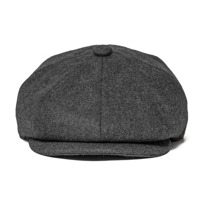 JANGOUL Newsboy Caps News Fashion Men Wool Blend Flat Cap 8 Pane Hat Driving Hats with Button Front Gatsby Cap for Male