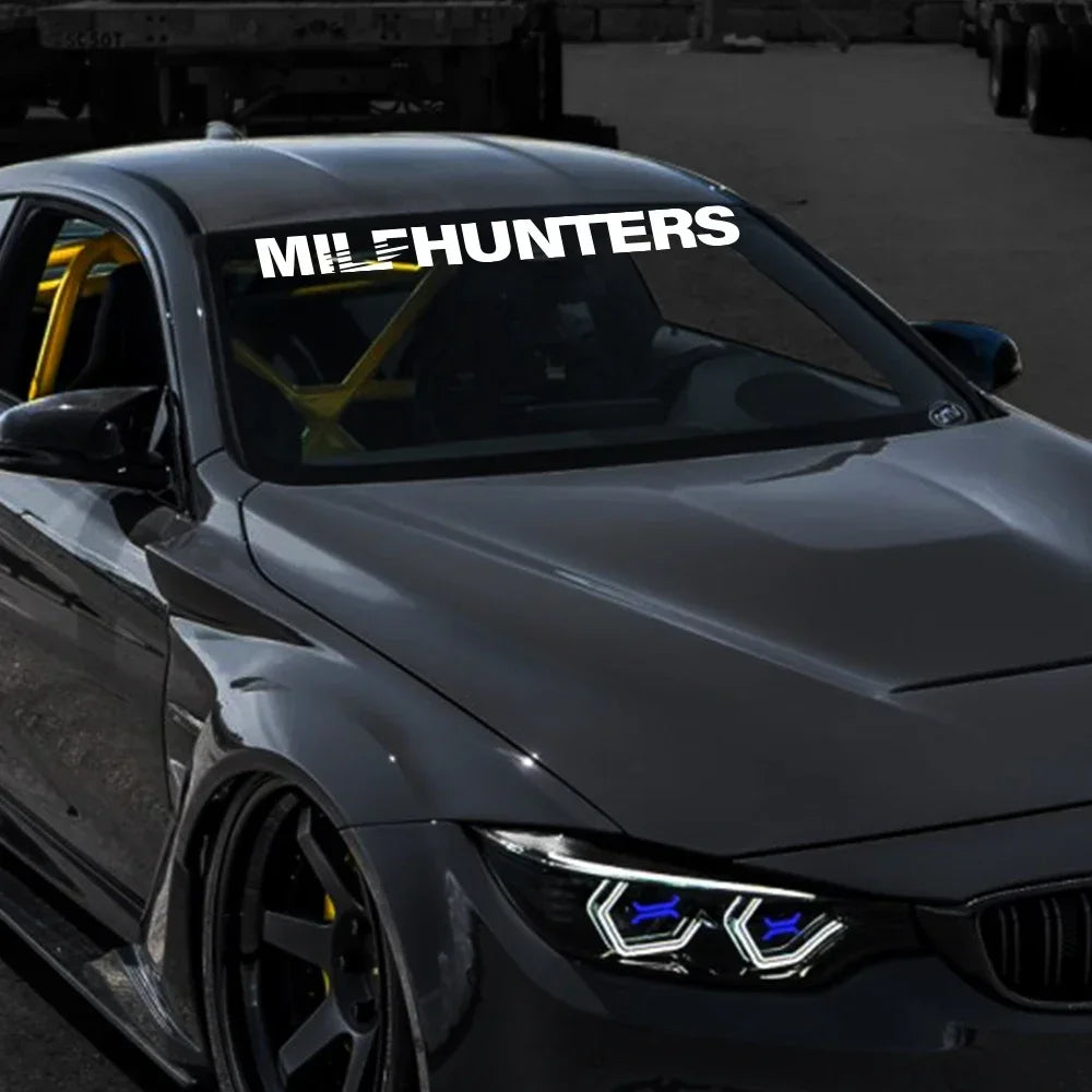 Creative Milfhunters Graphics Stickers Car Vinyl Windshield Window Windscreen Racing Sport Decor Decal Auto Tuning Accessories