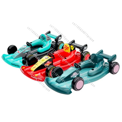 Water Inflatable Sports Car Floating Row Bed Racing Kart Floating Boat Backrest Air Cushion Swimming Pool Party