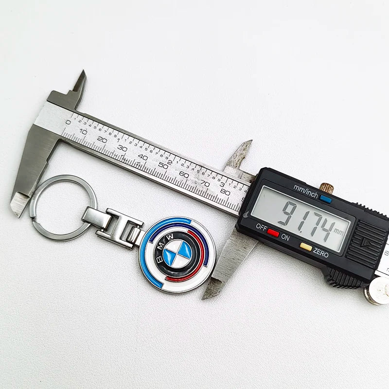 50th Anniversary Logo Metal Luxury Car Keychain For BMW E46 E90 E39 E60 X1 X2 X3 X4 X5 X6 3 5 Series M2 M3 M4 M5 M6 Accessories