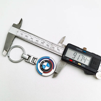 50th Anniversary Logo Metal Luxury Car Keychain For BMW E46 E90 E39 E60 X1 X2 X3 X4 X5 X6 3 5 Series M2 M3 M4 M5 M6 Accessories