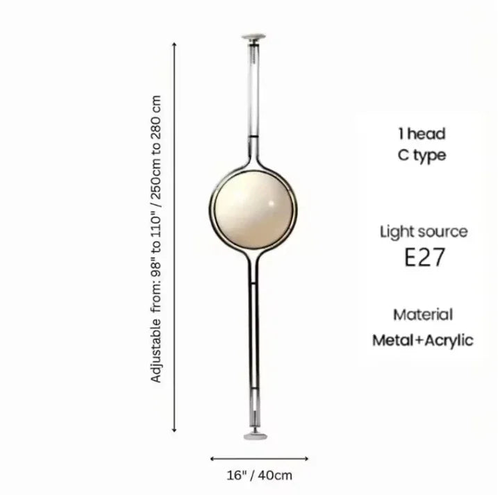 Modern White Yellow Acrylic Ball Shade Chrome Standing Floor Lamp,Hotel Living Room Bedroom Bedside Art Deco Table Lighting