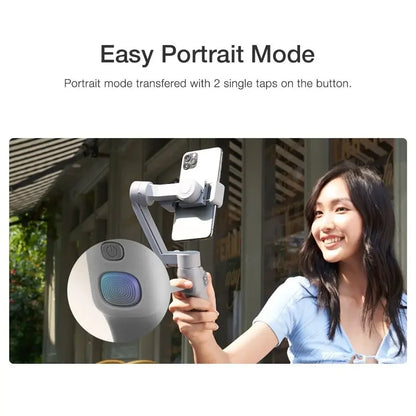 ZHIYUN Official SMOOTH Q3 3-Axis Smartphone Gimbal Handheld Foldable Stabilizer With Fill Light Auto Tracking for IPhone/Android