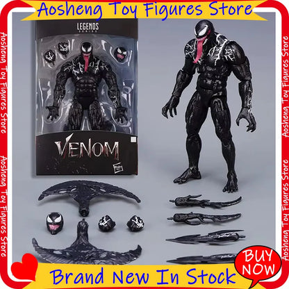 Hot Venom Legends Action Figure Joint Movable Toys Movie Collection Change Face Statue Model Collectible Decorate For Toy Gift