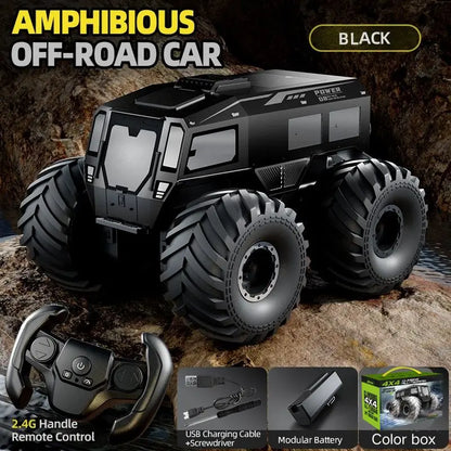 New JJRC Q210 RC Sherpa Four-Wheel Drive Large Foot Climbing All-Terrain Amphibious Vehicle Toys for Children.