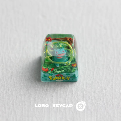 Anime Charmander Bulbasaur Resin Casting Process Mechanical Keyboard Decoration Resin Material Keycap Esc Collectble Fun Gifts