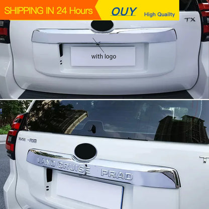 OUY For Toyota Land Cruiser Prado 150 Chrome Rear Door Trim Molding Taill Gate Decorative Strip