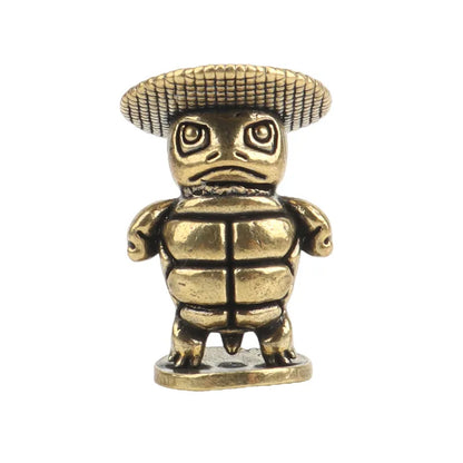 3cm Solid Brass Pokémon Crafts Anime Mini Figurines Charizard Blastoise Dragonite Bulbasaur Cubone Metal Statue Desktop Decor