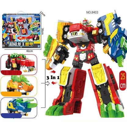 MiniForce 6 in 1 V Rangers VOLT LEGEND KING V Transformation Robot Bot Model Mini Force Deformation Combiner Action Figure Toys