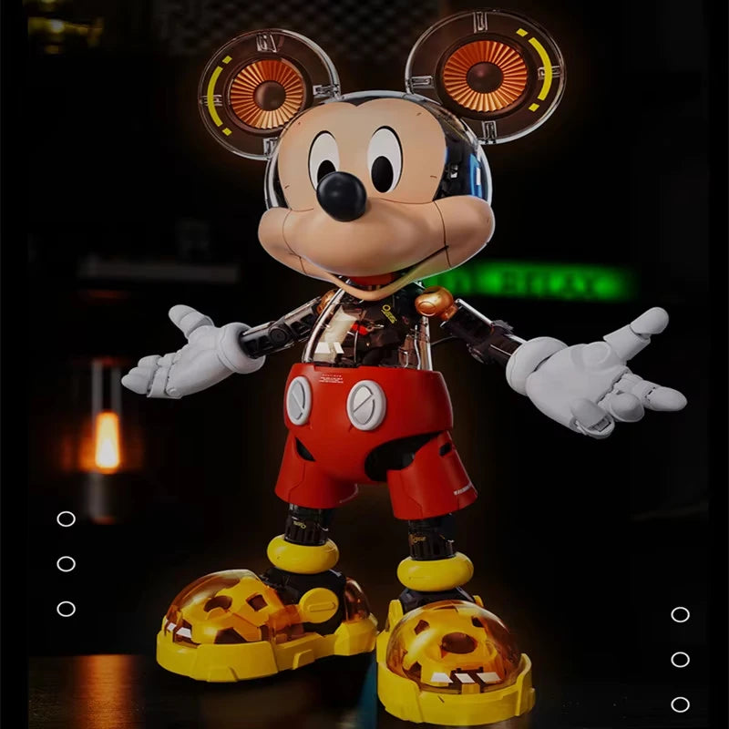 Cyber Mickey Mouse Donald Duck Bricks Assembly Toy Cartoon Anime Action Figure Doll Model Desktop Ornaments Birthday Gifts Toy