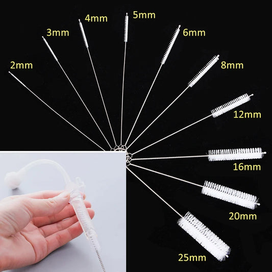 11 Style Nylon Stainless Steel Bottle Cleaning Brushes Multifunctional Reusable Cleaning Brushes Bottles Cups Cleaning Tools
