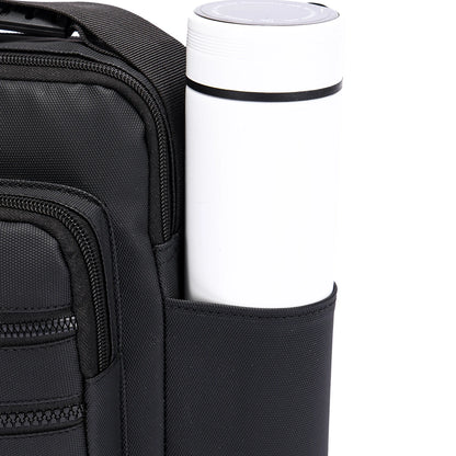 Crossbody Bag Men Nylon Large Capacity Multi Layer Waterproof Shoulder Bag for Business Leisure Work Travel Daily Commute