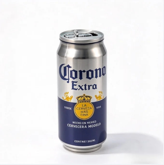 500ML 304 Stainless Steel Beer Cup Car Thermos Cola Can Cafe Beer Bottle Laser Printing Botella De Acero Inoxidable