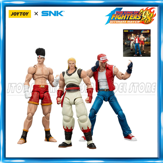 JOYTOY 1/18 Action Figure SNK KOF '98UM Fatal Fury Team Terry Bogard Andy Bogard Joe Higashi figures Toys