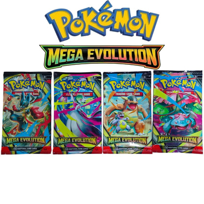 100PCS Pokémon TCG: Mega Evolution-Pitch Black Booster Display Box Prismatic 151 Evolutions English Battle Cards Game Cards