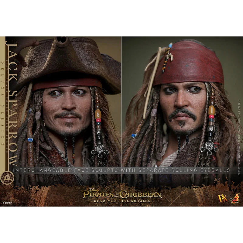Original Hot Toys DX37 DX38 Captain Jack Sparrow Pirates of The Caribbean (Deluxe Ver.) 1/6th scale In Stock Action Figures Toys