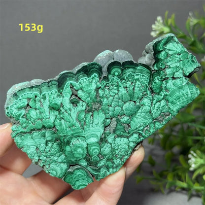 Natural High-Quality And Beautiful Malachite Slate Mineral Raw Stone Therapy Meditation Prayer Energy Home Decoration+Bracket