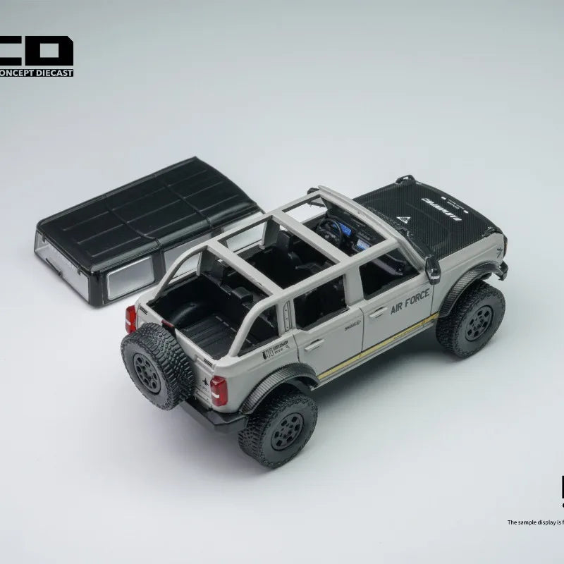 GCD 1:64 Ford Mustang Darwin PRO AIR FORCE Die Casting Alloy Car Model Desktop Ornament Collection Souvenir.
