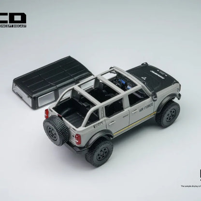 GCD 1:64 Ford Mustang Darwin PRO AIR FORCE Die Casting Alloy Car Model Desktop Ornament Collection Souvenir.