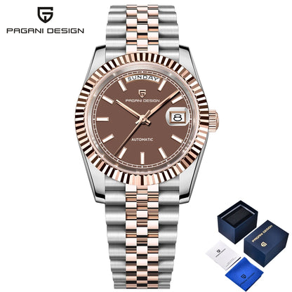 2026 New PAGANI DESIGN DD36 Men's Watches Rose Gold Automatic Watch For Men Mechanical Wristwatches AR Sapphire Luminous Clock