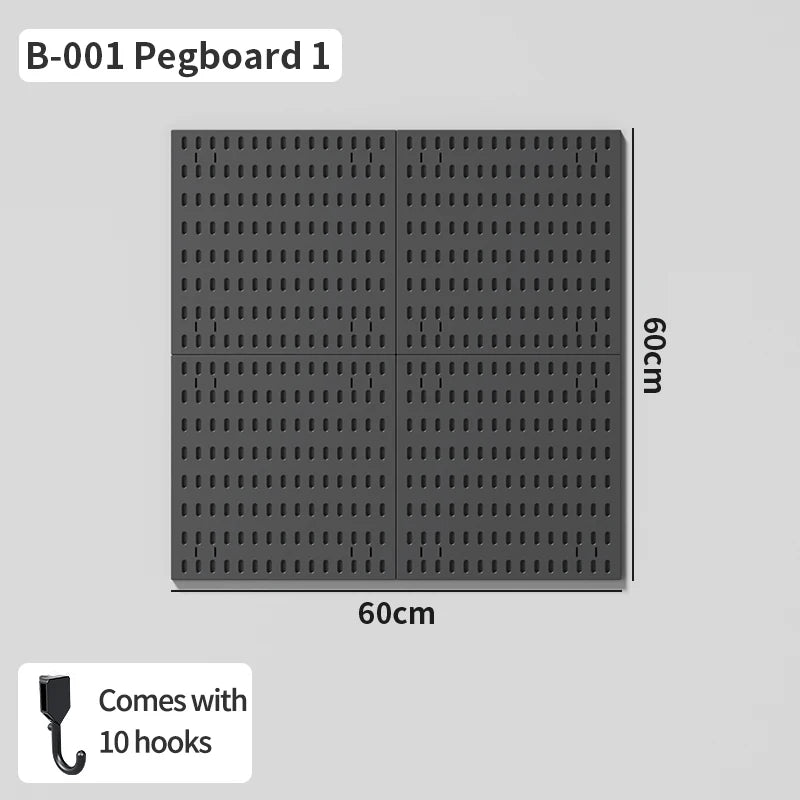 No Drill Pegboard Wall Rack Gaming Room Storage for Controllers Headphones Figures Keyboard Hooks Shelf