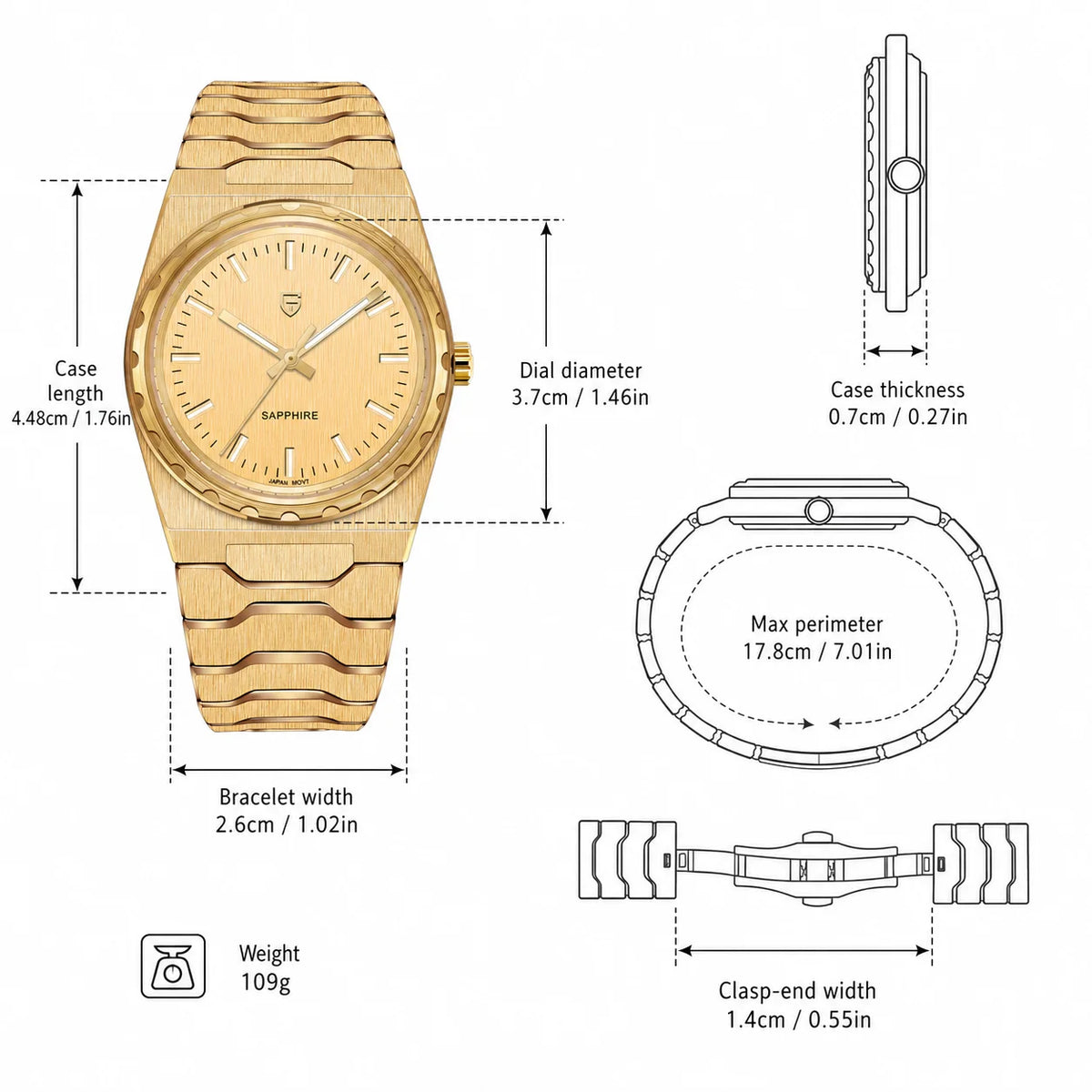 PAGANI DESIGN 2026 New V2 7mm Fashionable Quartz Watch 10Bar Waterproof Gift Leather sapphire C3 Two Pointers Reloj Hombre Watch