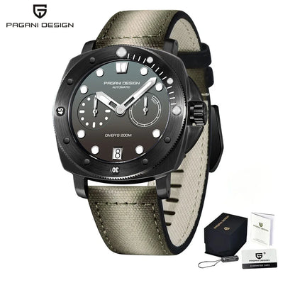 PAGANI DESIGN New 41mm Men's Automatic Mechanical Watch CAL. 2C22 Sapphire Glass Waterproof 200M Diving Reloj Hombre
