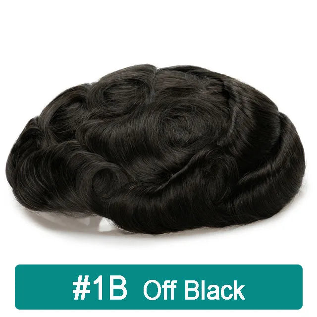 iLace Silk Base Men Toupee Swiss Lace Front 100% Human Hair Natural Hairline Male Capillary Prosthesis Wig Men Hair System