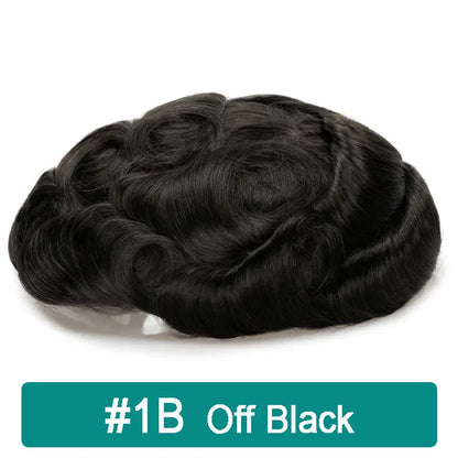 iLace Silk Base Men Toupee Swiss Lace Front 100% Human Hair Natural Hairline Male Capillary Prosthesis Wig Men Hair System