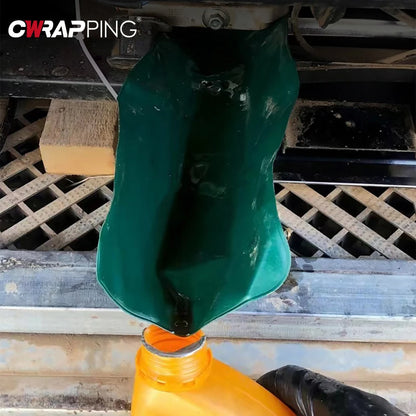 Flexible Draining Tool Foldable Car Funnel Oil Guide Plate Motorcycle Auto Engine Oil Filling Tools Universal Car Accessories