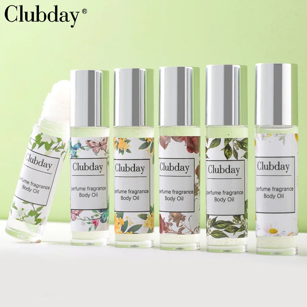 6.7ml Fragrance Oil Roll-On Have Shimmer Long Lasting Scent Sandalwood Jasmine Tulips Daisy Rose Osmanthus Flowers for Women