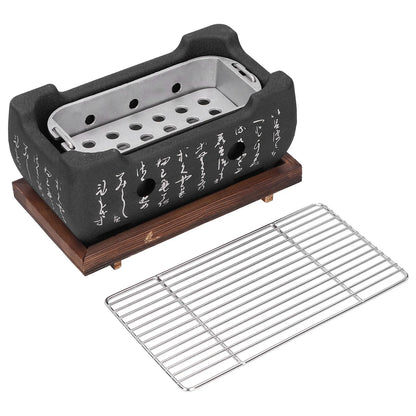 Japanese Barbecue Grill Mini Household Aluminium Alloy Charcoal Barbecue Stove Oven Accessories Barbecue Oven Portable BBQ Grill