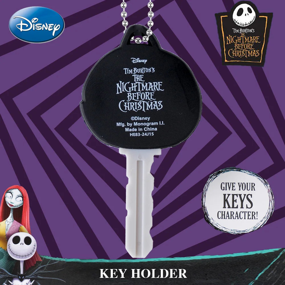 The Nightmare Before Christmas Officially Licensed Figurine Bag Clip Charms Jack Skellington Creative Key Holder Gift 1Pc Disney